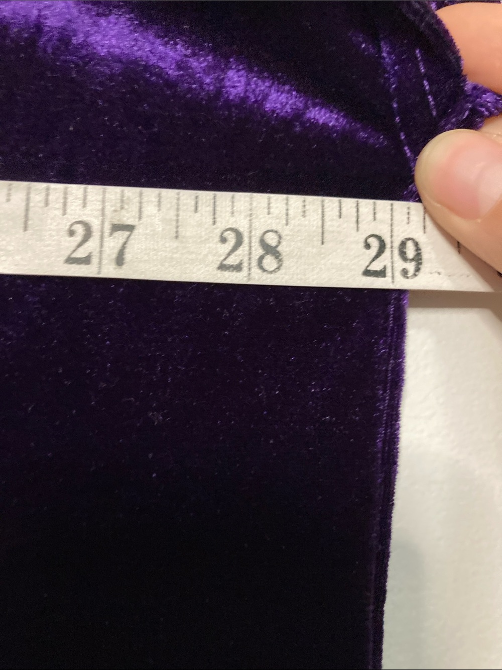 Vanity Fair Purple Velvet Nightgown - Picture 3 of 6